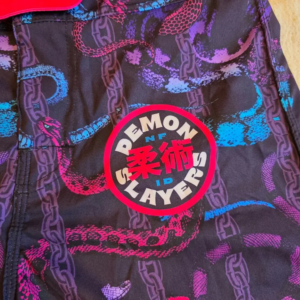 Demon Slayers Jiu Jitsu Snake Chain‎ Board Shorts NFID 28